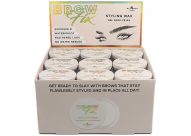 Display de 36 Pomada de ceja Brow Fix Styling Wax Italia Deluxe