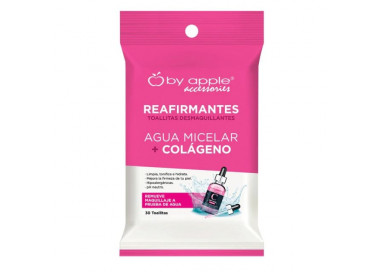 Toallita desmaquillante con 30 pz con agua micelar y colágeno by apple