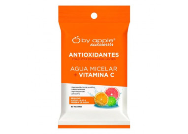 Toallita desmaquillante 30 pz con agua micelar y vitamina C by apple