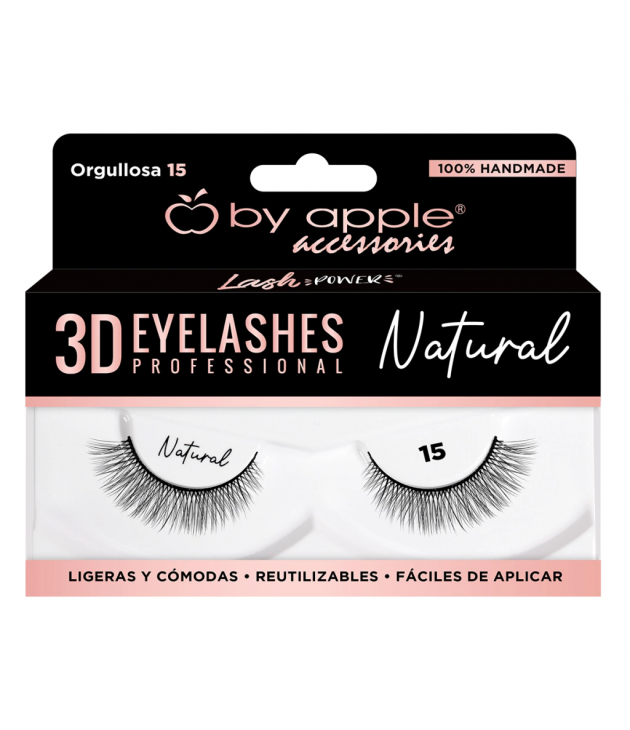 Pestañas postizas 3D naturales 15 Orgullosa by apple