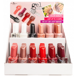 Display 48 Esmalte Gel Effect Nail Polish  ITA-679A Italia Deluxe