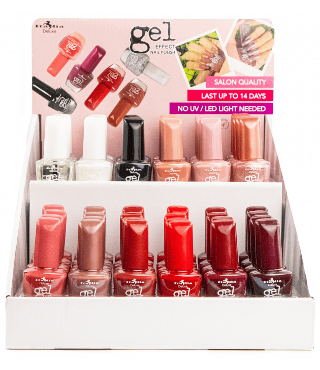 Display 48 Esmalte Gel Effect Nail Polish  ITA-679A Italia Deluxe