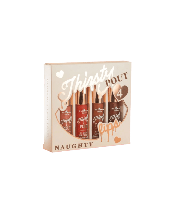 Set de 4 Gloss Thirsty Pout Naughty Italia Deluxe