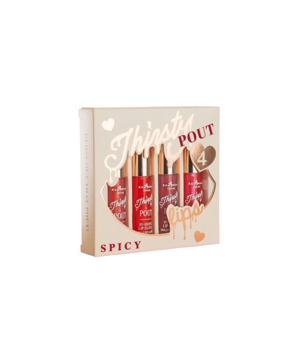 Set de 4 Gloss Thirsty Pout Spicy Italia Deluxe