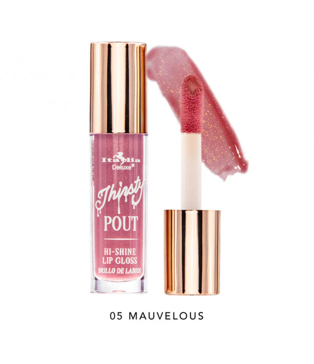Thirsty Pout Hi-Shine Gloss Tono 05 Mauvelous Italia Deluxe