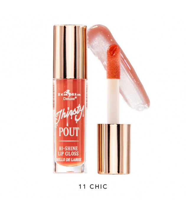 Thirsty Pout Hi-Shine Gloss Tono 11 Chic Italia Deluxe