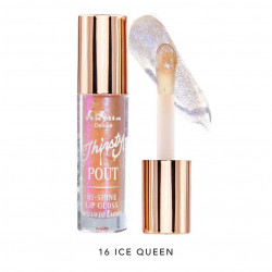Thirsty Pout Hi-Shine Gloss Tono 16 Ice Queen Italia Deluxe