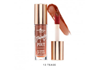 Thirsty Pout Hi-Shine Gloss Tono 13 Tease  Queen Italia Deluxe