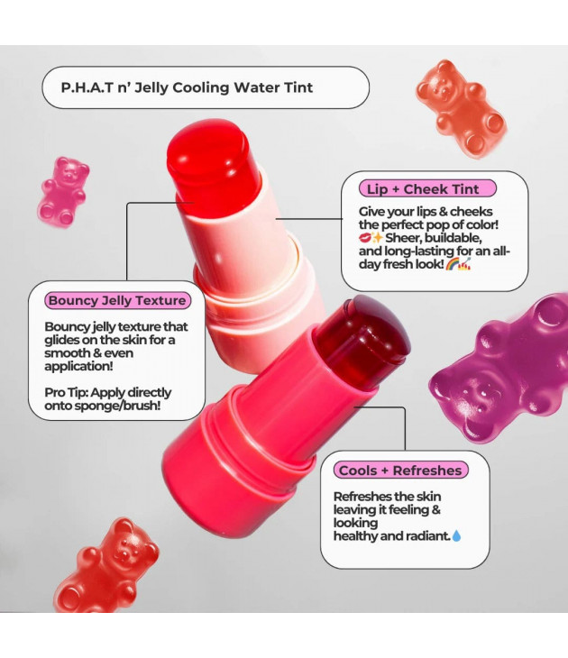 2 Rubor P.H.A.T n' Jelly Cooling Water Tint Italia Deluxe