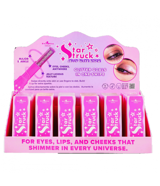 Display 36 Star Struck Jelly Glitz Stick Italia Deluxe