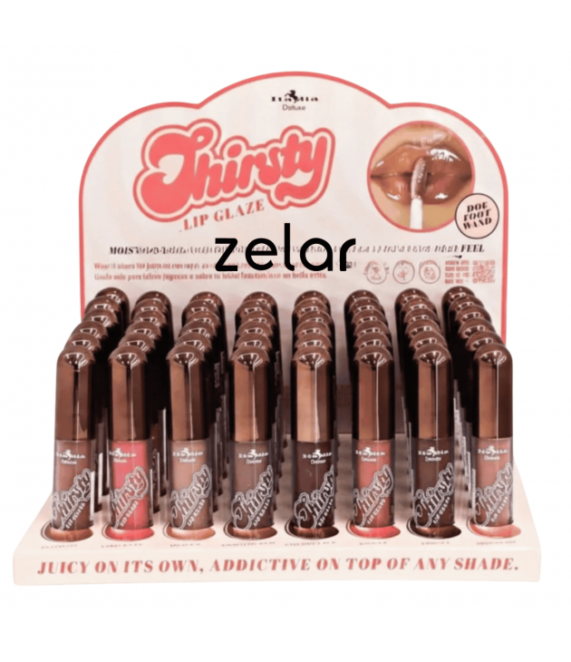 Display 48 Thirsty Lip Glaze Italia Deluxe