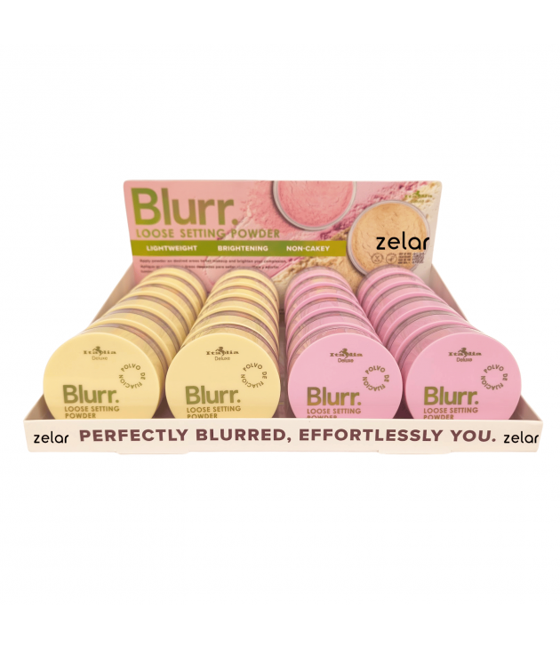 Display 24 Blurr. Loose Setting Powder Pink y Honey Italia Deluxe