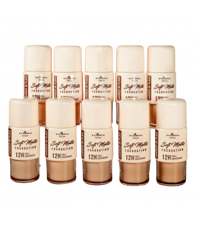 10 Bases Locked In Place Soft Matte Foundation Italia Deluxe