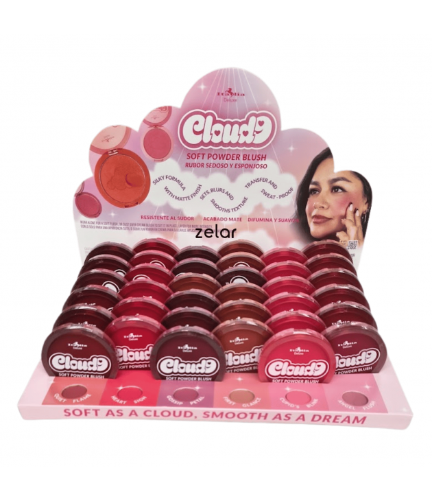 Display 36 Cloud 9 Soft Powder Blush Italia Deluxe