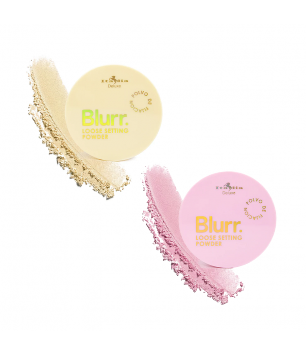 2 Blurr. Loose Setting Powder Pink y Honey Italia Deluxe