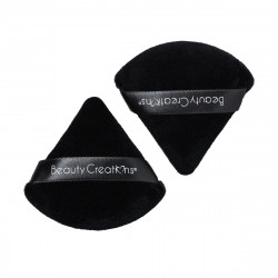 2 Esponjas Triangulo Puff Puff Negro Beauty Creations