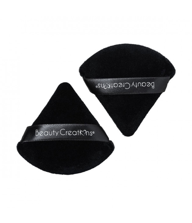 2 Esponjas Triangulo Puff Puff Negro Beauty Creations