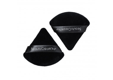2 Esponjas Triangulo Puff Puff Negro Beauty Creations