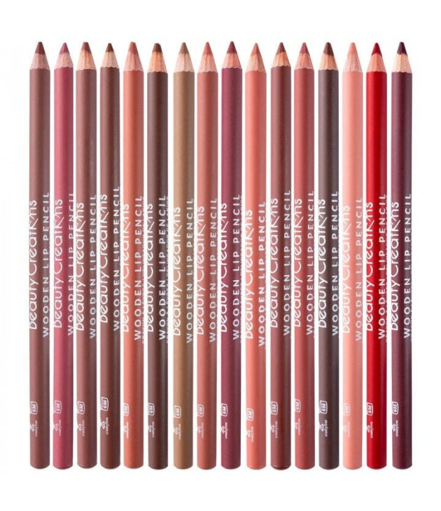 16 Delineador de labios Wooden Lip Pencil Beauty Creations