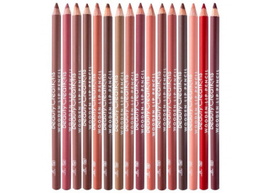 16 Delineador de labios Wooden Lip Pencil Beauty Creations