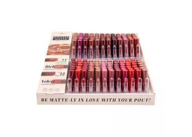 12 Labiales en Mousse Matte Italia Deluxe