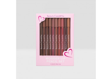 Set de Delineador de labios Wooden Lip Pencil Beauty Creations
