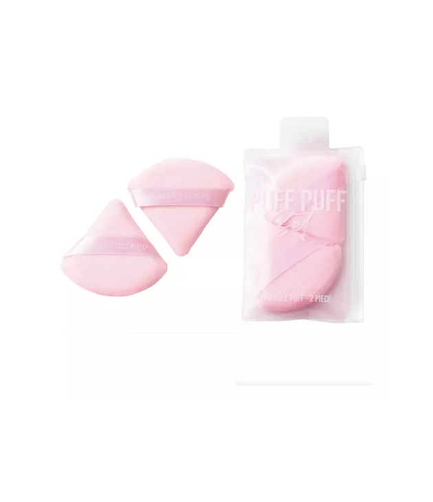 2 Esponjas Triangulo Puff Puff Rosa Beauty Creations