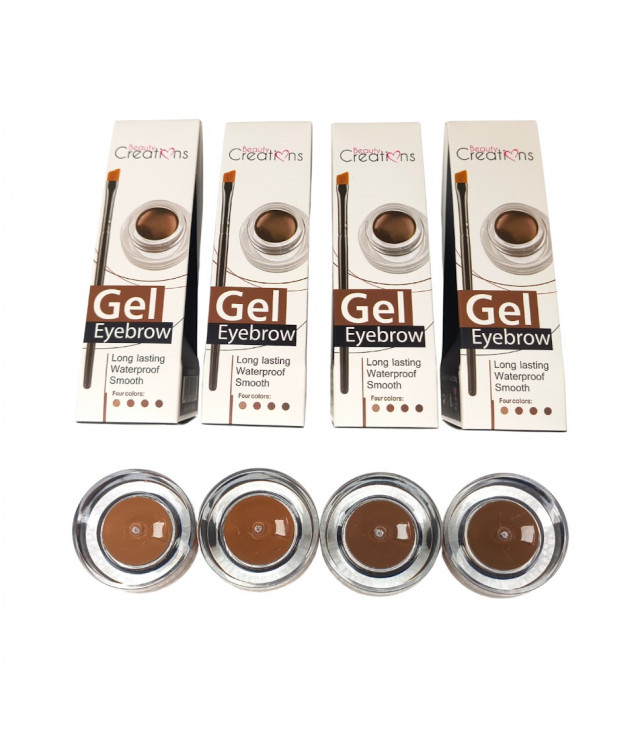 Gama de 4 Eyebrow gel  Beauty Creations