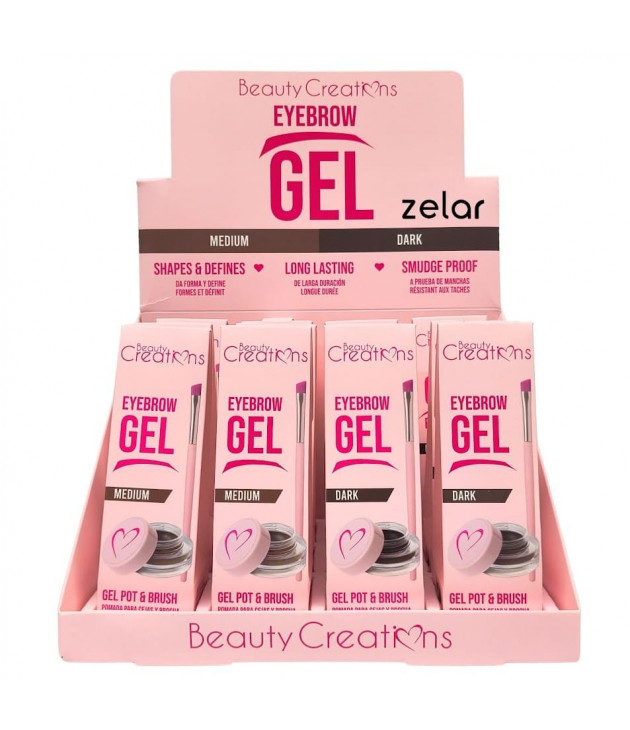 Display 12 Eyebrow gel Beauty Creations