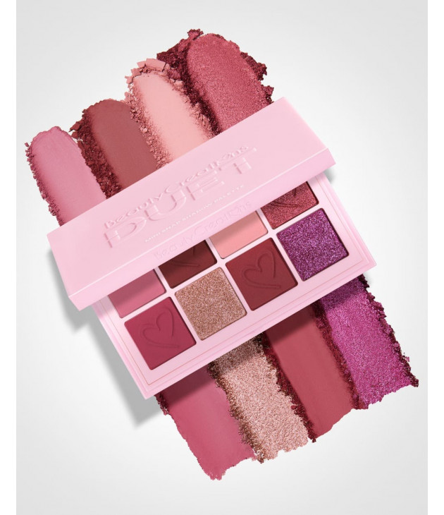 Paleta De Sombras 8 Tonos Duet Mini Snap Rouge Romance Beauty Creations