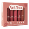 Set de 5 Labiales Mousse Matte Modest Mauves ahora Soft Serve Italia Deluxe