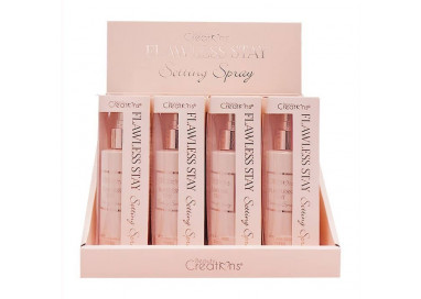 Display de 12 Fijador de maquillaje Flawless Stay Setting Spray Beauty Creations