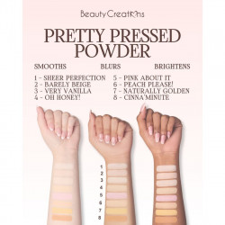 Pretty Pressed Barely Beige 02 Polvo Compacto Beauty Creations