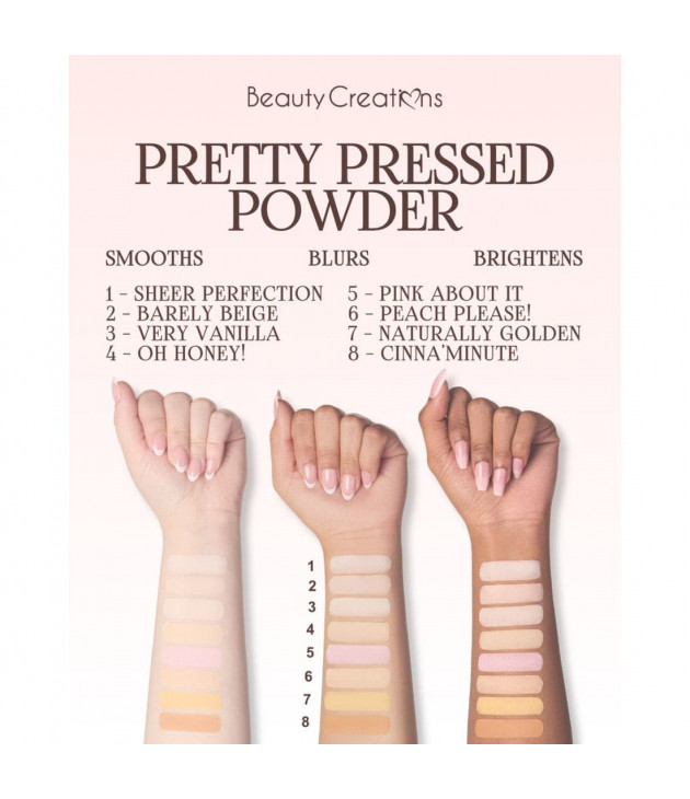 Pretty Pressed Very Vainilla 03 Polvo Compacto Beauty Creations