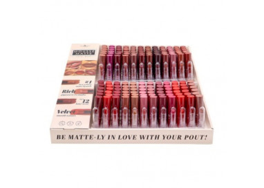Display con 144 Labiales en Mousse con probadores Italia Deluxe