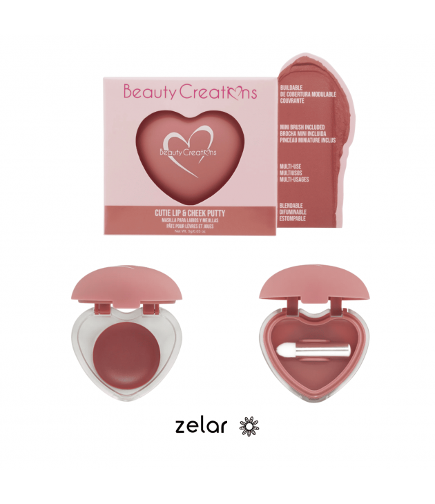 Rubor y Balsamo Labial Cutie Lip & Cheek Putty Dusty Pink Beauty Creations