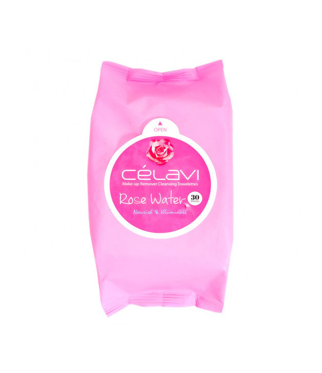 Toallita Desmaquillante Agua de Rosas Célavi