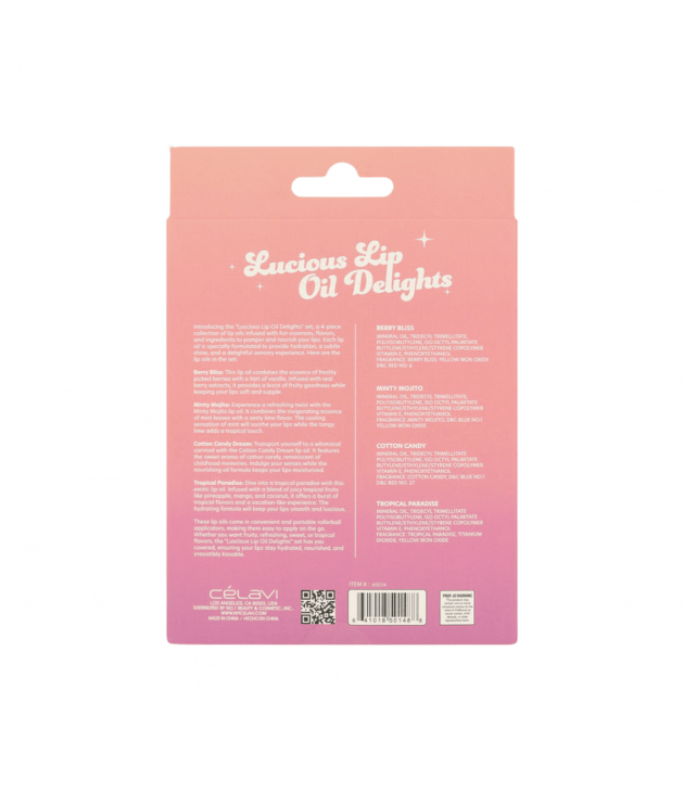 Lucious Lip Oil Delights Lip Set Celavi