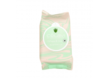Toallita Desmaquillante Colageno y Aloe Célavi