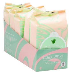 Toallita Desmaquillante Colageno y Aloe Célavi