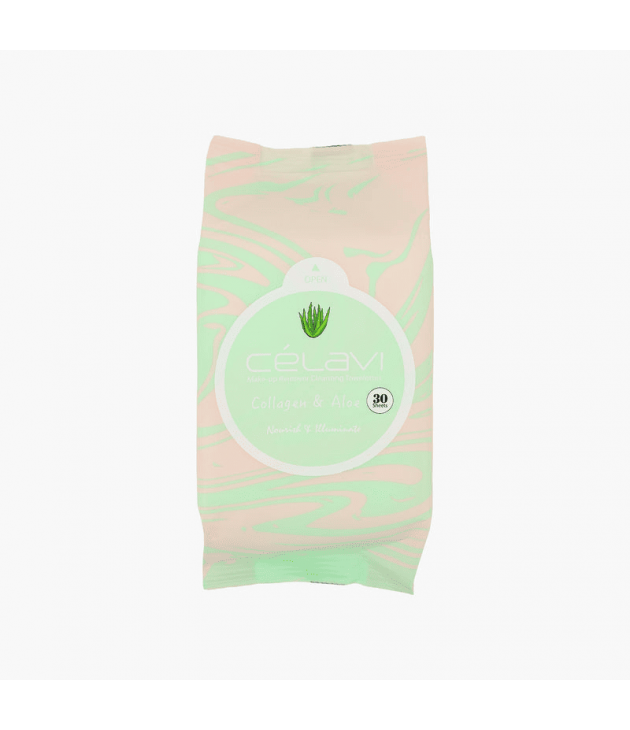 Toallita Desmaquillante Colageno y Aloe Célavi