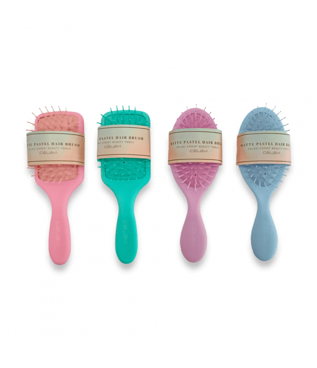 4 Cepillos Color Pastel Celavi