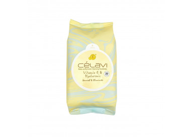 Toallita Desmaquillante Vitamina E y hyaluronic  Célavi