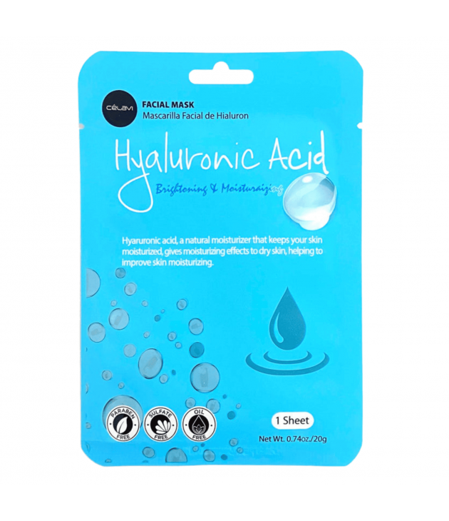 Mascarilla facial de Ácido Hialuronico Celavi