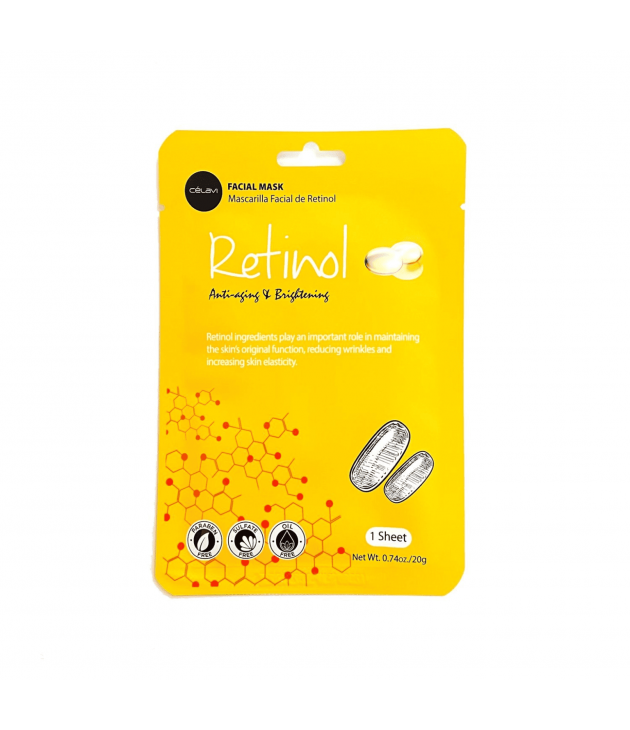 Mascarilla facial de Retinol Celavi