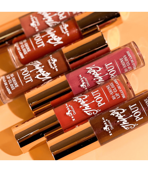Display con 72 Thirsty Pout Hi-Shine Gloss Italia Deluxe