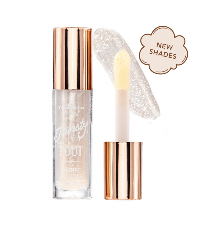 Display con 72 Thirsty Pout Hi-Shine Gloss Italia Deluxe