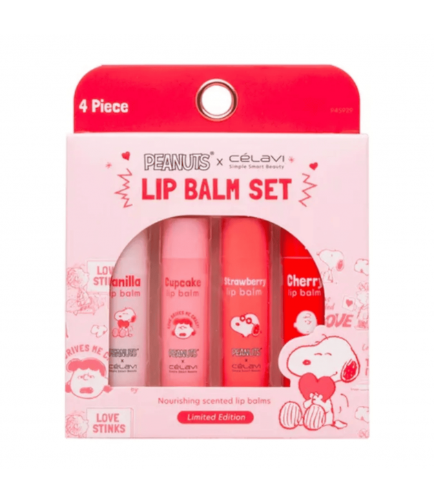 Lip Balm Set Peanuts x Celavi