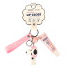 Brillo de labios con llavero rosa P46016 Peanuts Celavi