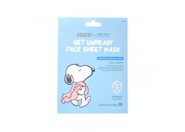 5 Mascarillas Get Unready con retinol y péptidos Peanuts Celavi